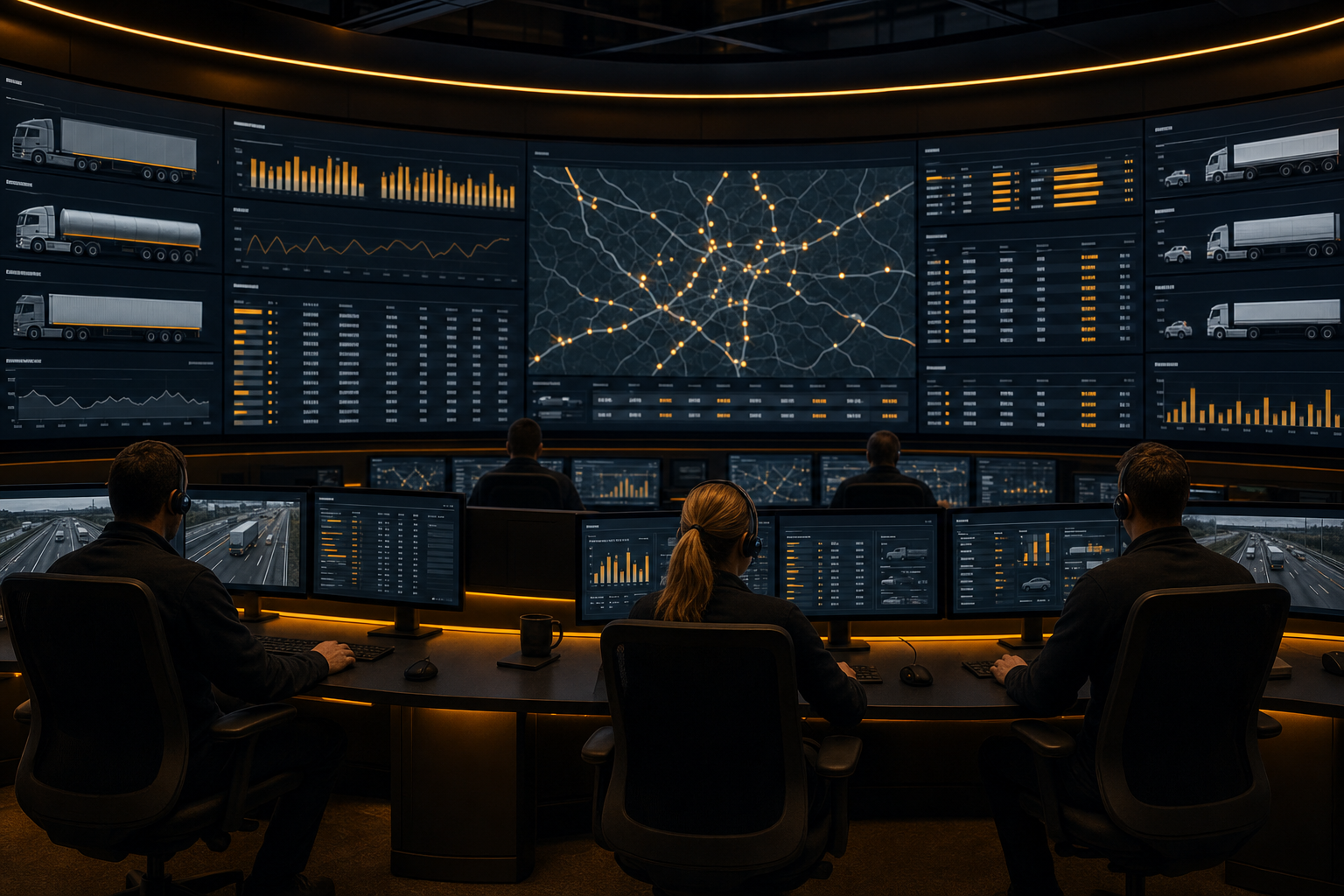 Signed records land in the operator control room in real time.